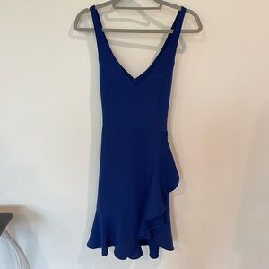 Amanda Uprichard Navy Criss Cross Back Dress